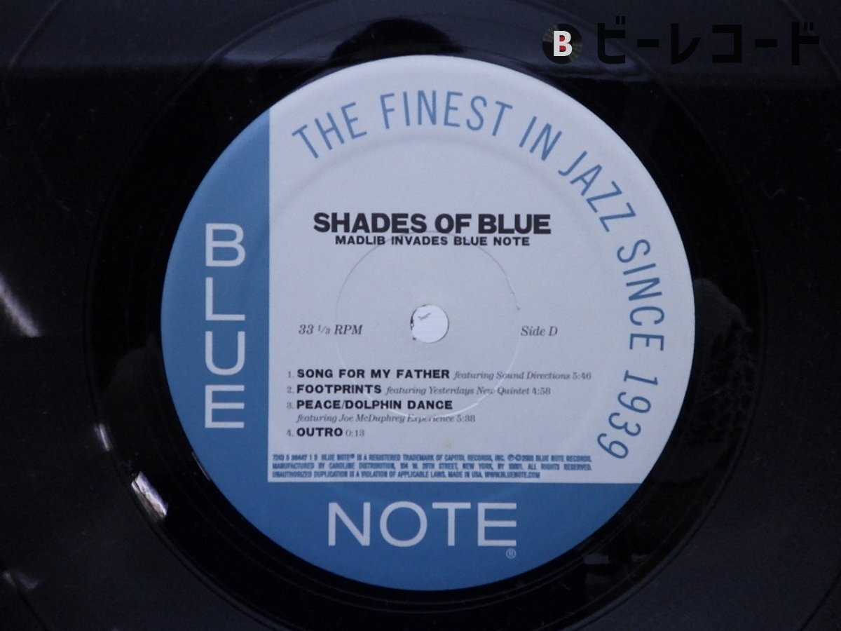 Madlib「Shades Of Blue」LP(12インチ)/Blue Note(7243 5 Madlib「Shades Of Blue」LP(12インチ)/Blue Note(7243 5