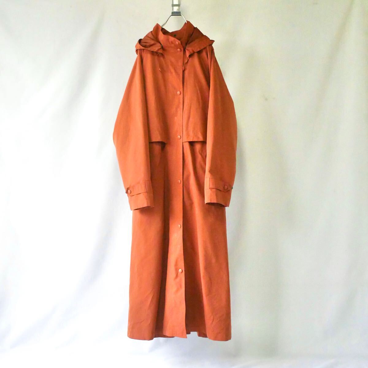 L.L.Bean darkorange longcoat エルエルビーン ダークオレンジ レンガ色 マキシ ロングコート