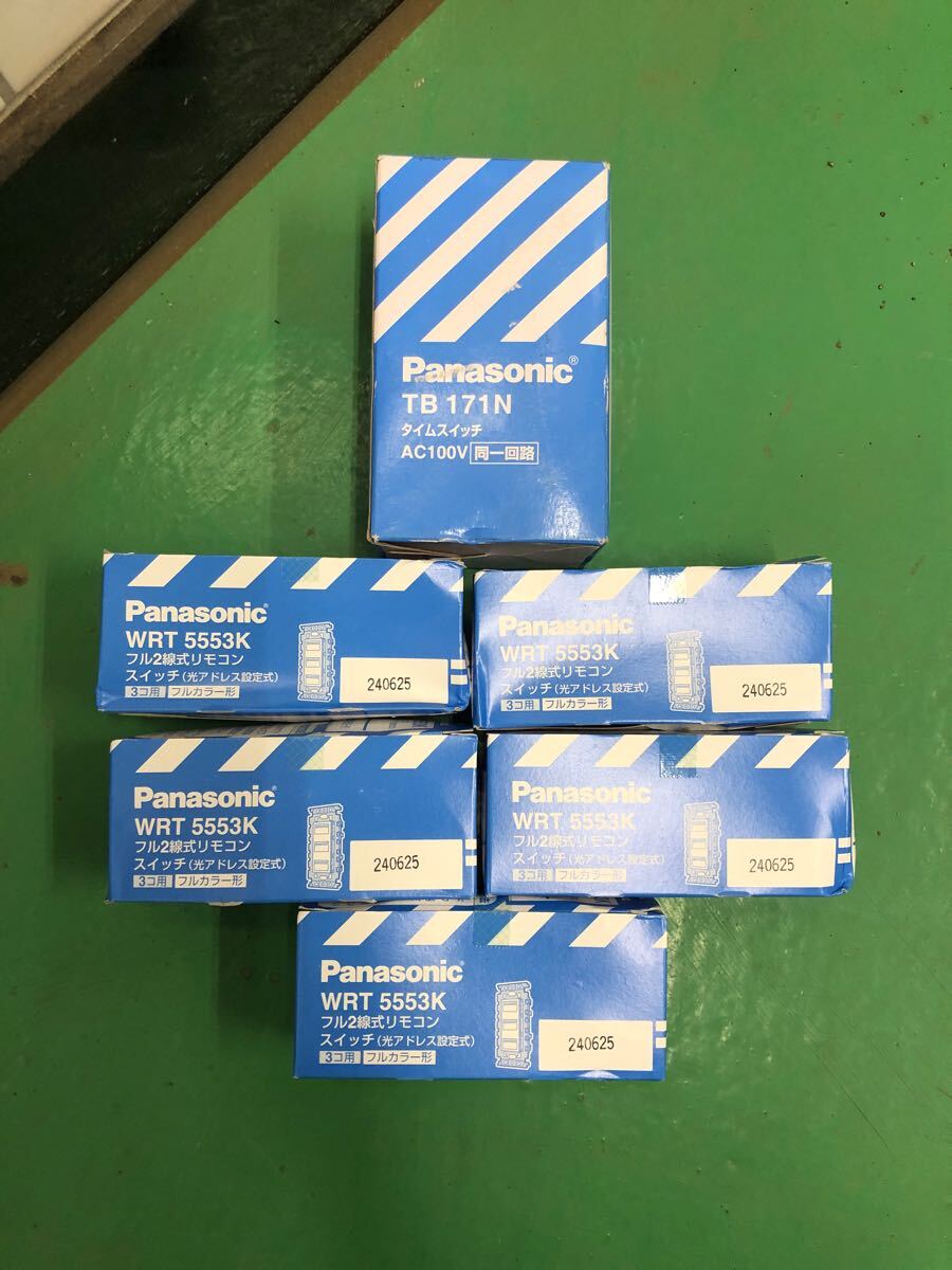 ☆パナソニックWRT5553Kスイッチスイッチ(3コ用)×5☆タイム ☆パナソニックWRT5553Kスイッチスイッチ(3コ用)×5☆タイム