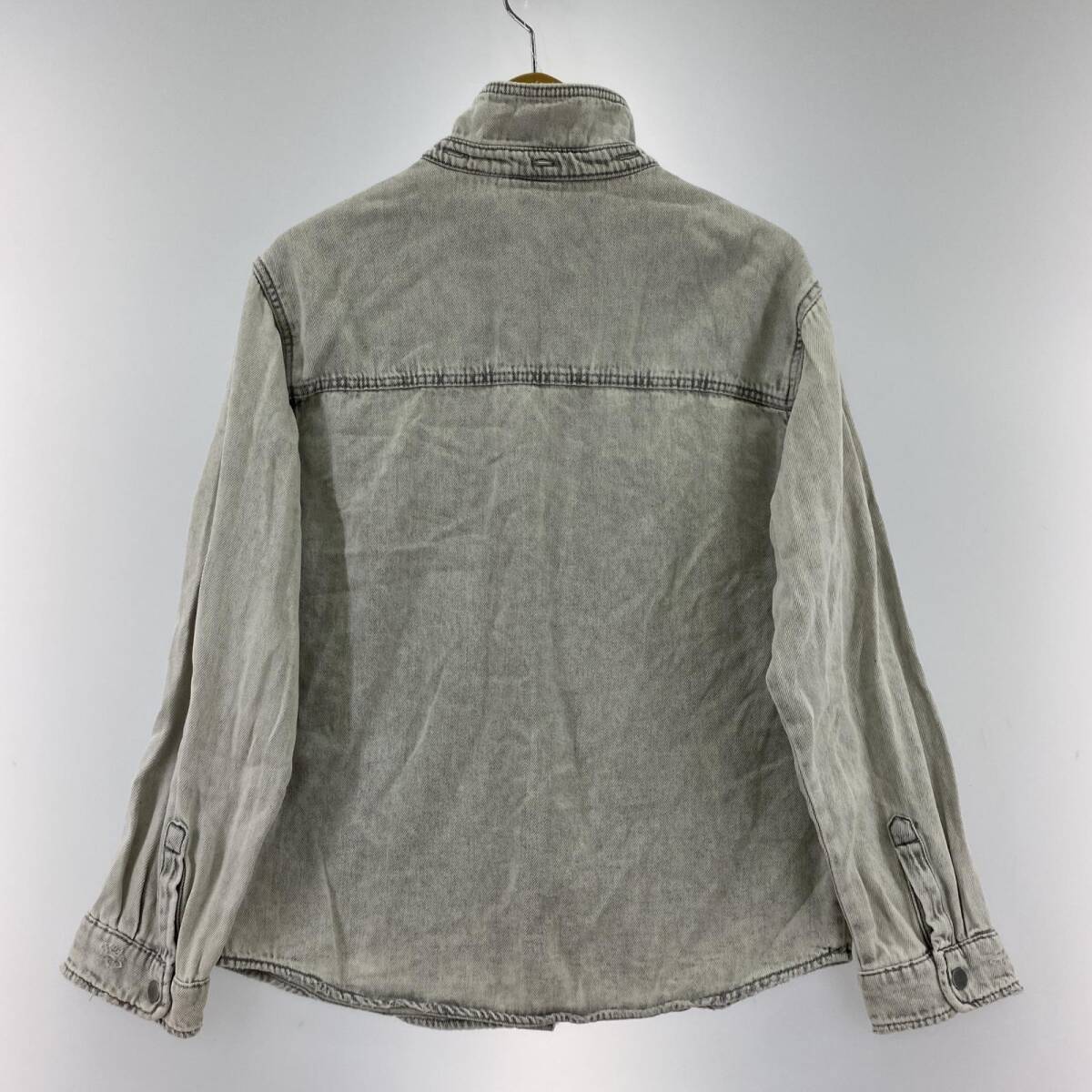 ZARA Zara Denim long sleeve shirt size13-14/ light gray 