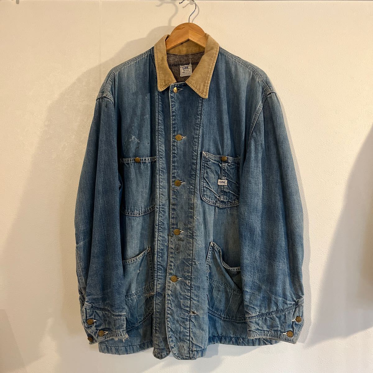 60s Lee 81-LJ 46 デニムカバーオール デニムジャケット カバーオール ヴィンテージ デニム インディゴ ジャケット リーバイス levi's