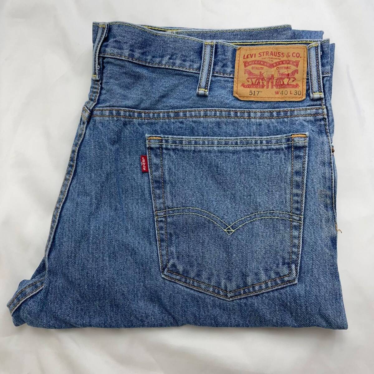 B-290 LEVI'S リーバイス 517 W40 ジーンズ デニムパンツ ブーツカット ライトブルー メキシコ製 メンズ