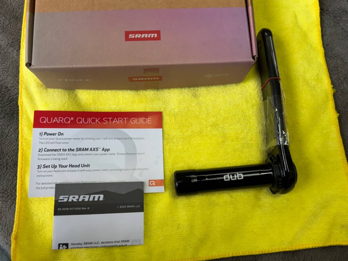 新品同様! 新型 SRAM スラム FORCE QUARQ dub LEFT Crank パワーメーター 1×12S 170mm です!!