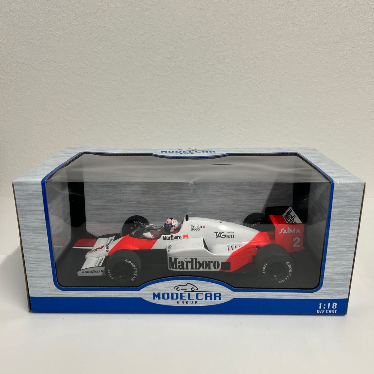 MODEL CAR 1/18 McLaren TAG MP4/2B #2 Alain Prost F1 Monaco MODEL CAR 1/18 McLaren TAG MP4/2B #2 Alain Prost F1 Monaco