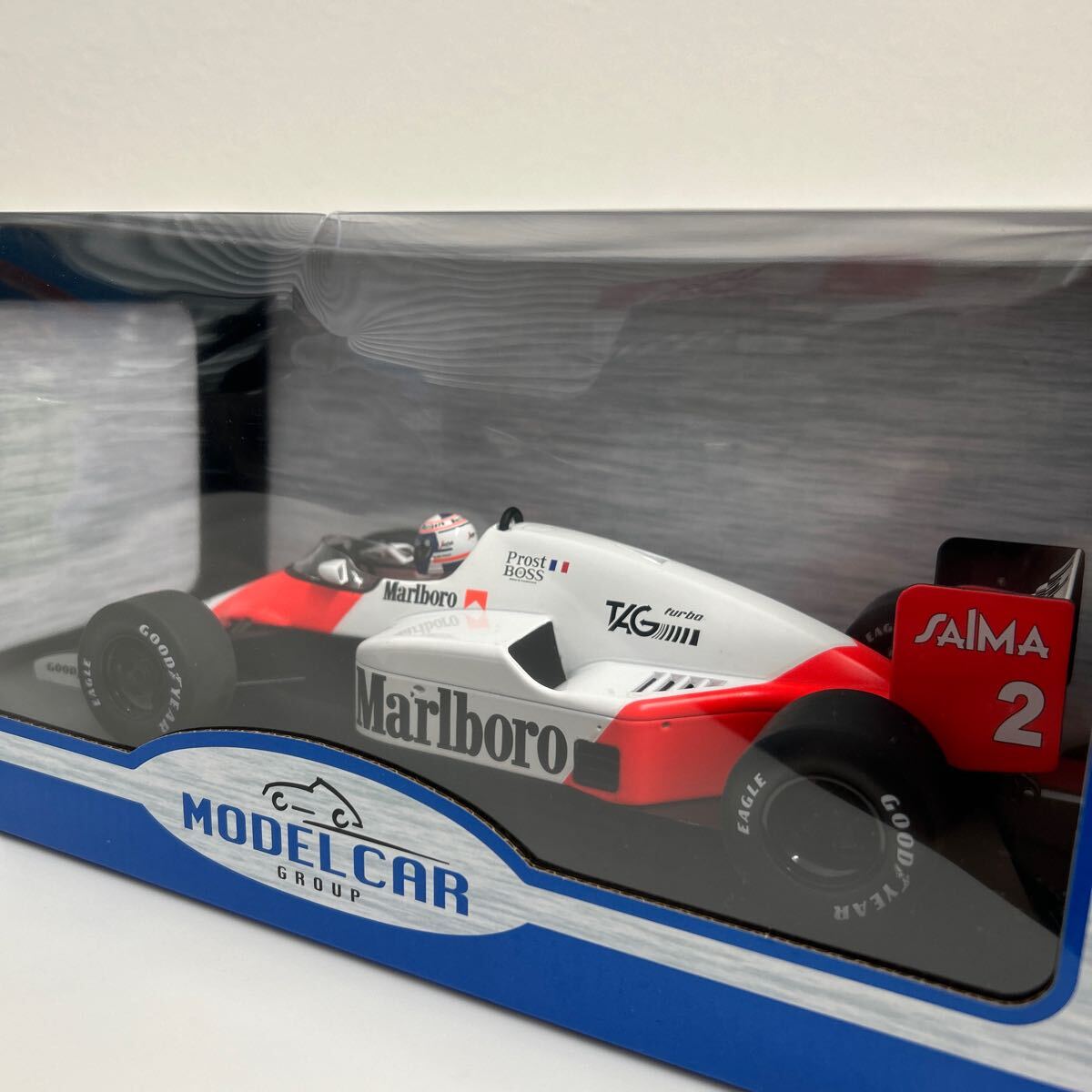 MODEL CAR 1/18 McLaren TAG MP4/2B #2 Alain Prost F1 Monaco MODEL CAR 1/18 McLaren TAG MP4/2B #2 Alain Prost F1 Monaco