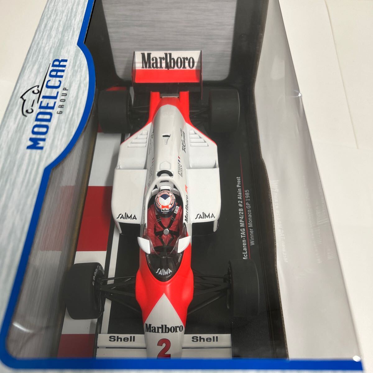 MODEL CAR 1/18 McLaren TAG MP4/2B #2 Alain Prost F1 Monaco MODEL CAR 1/18 McLaren TAG MP4/2B #2 Alain Prost F1 Monaco
