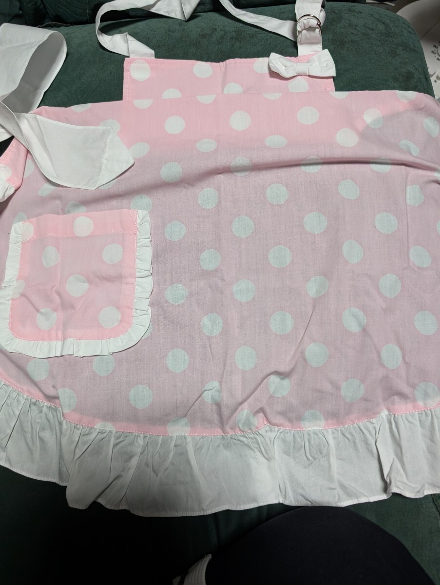 エプロン　三角巾　巾着セット