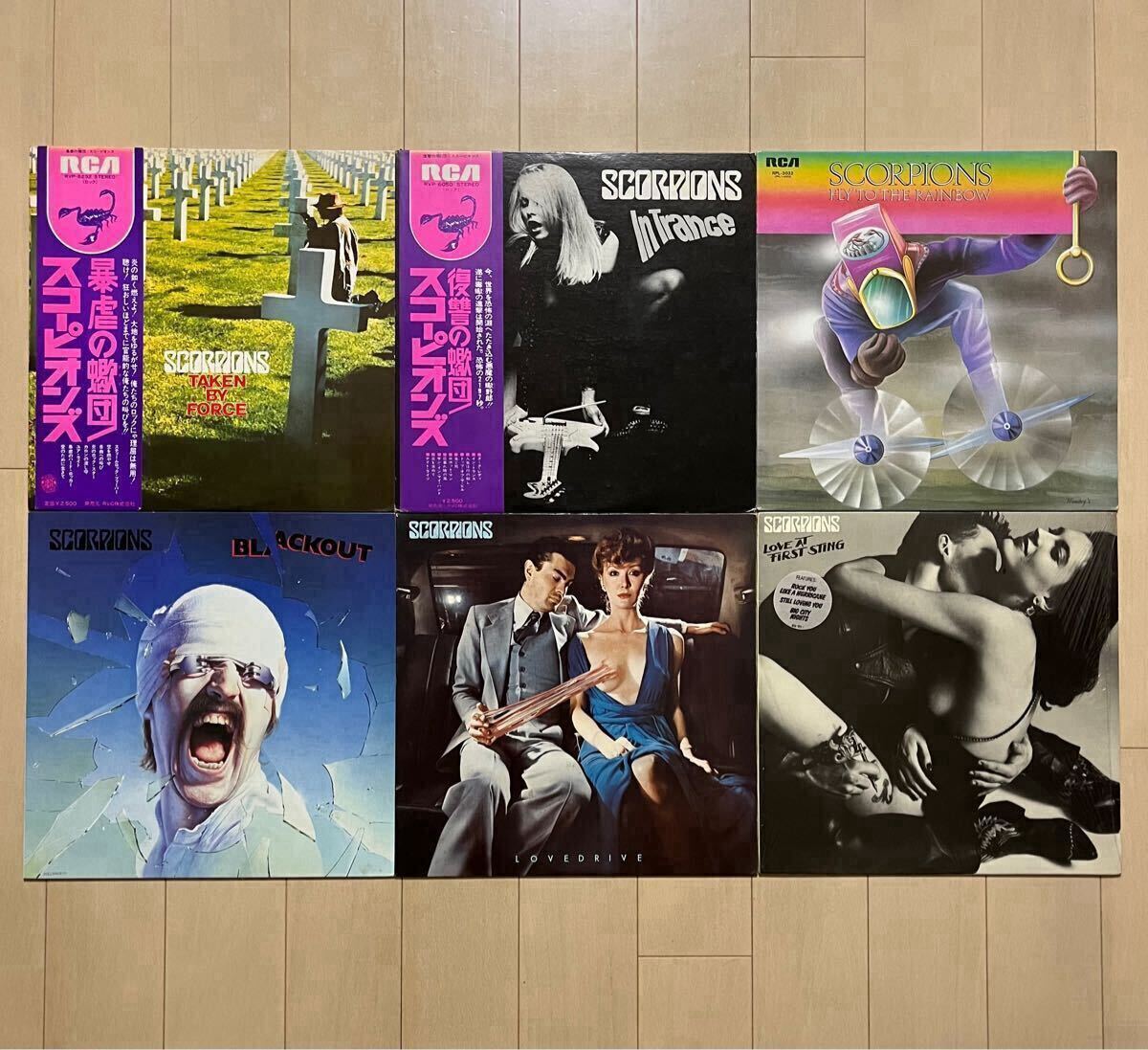 Scorpionsレコード6枚セット