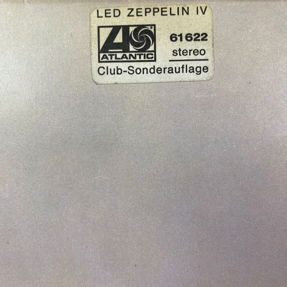 ドイツ CLUB-SONDERAUFLAGE 61622 ★ LED ZEPPELIN / IV ドイツ?クラブ盤 レッド?ツェッペリン