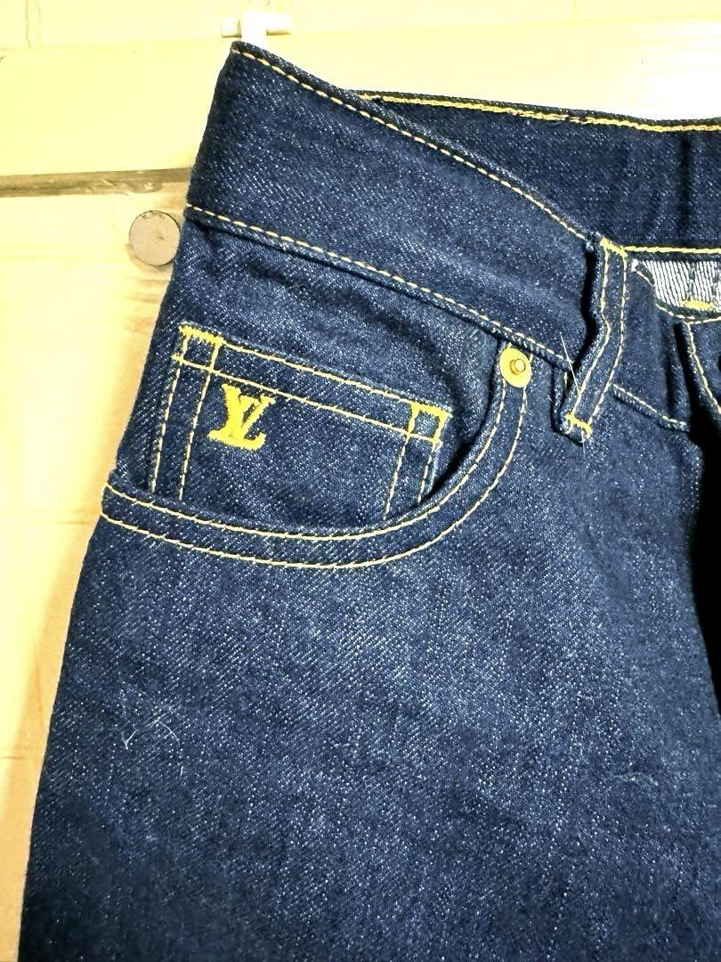 Louis Vuitton ダークブルー ストレートデニム レディース Louis Vuitton ダークブルー ストレートデニム レディース