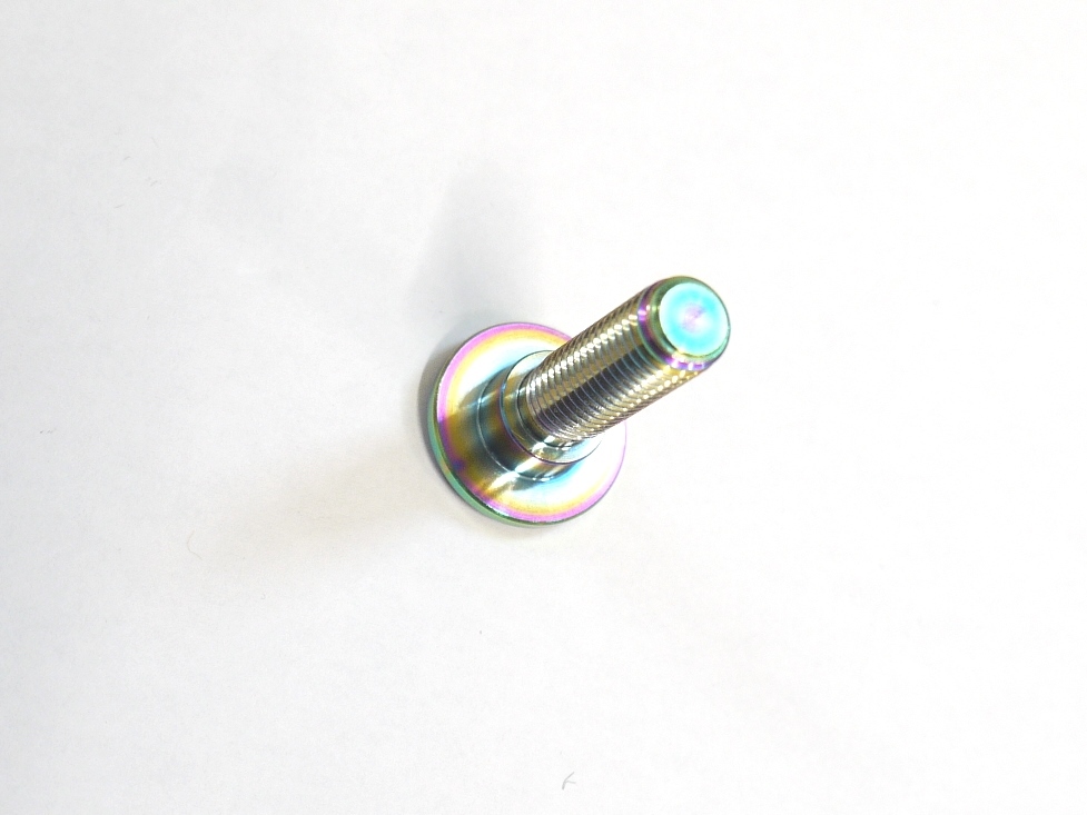 ZZR400/ER4N exclusive use rear 64 titanium alloy made brake disk bolt set roasting coloring rotor bolt 