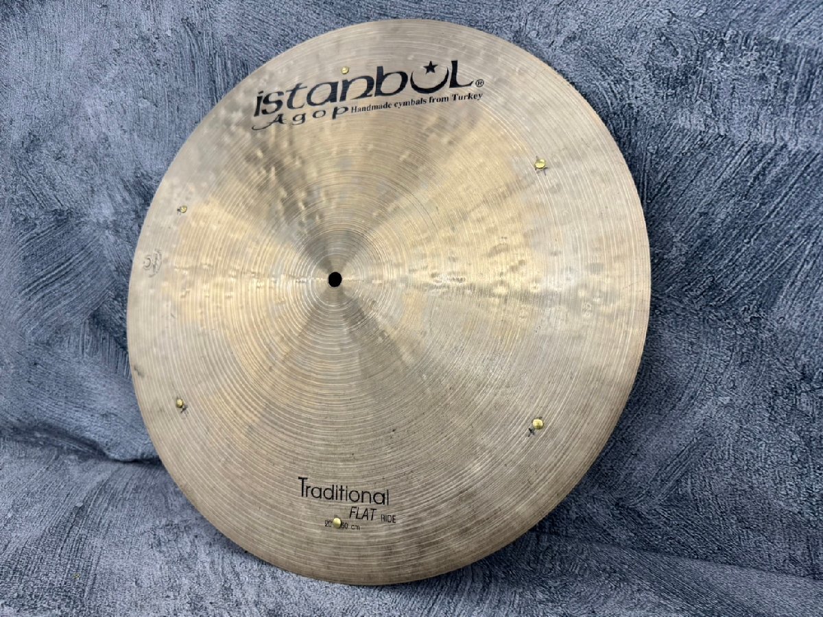 □t1415　中古★Istanbul Agop　Traditional FLAT RIDE 20”/50cm　イスタンブール アゴップ　ライドシンバル　