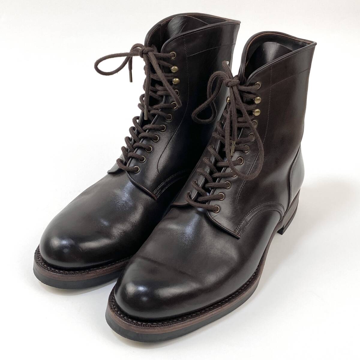 美品 CALMANTHOLOGY / カルマンソロジー MIDDLE OFFICERS BOOTS 美品 CALMANTHOLOGY / カルマンソロジー MIDDLE OFFICERS BOOTS