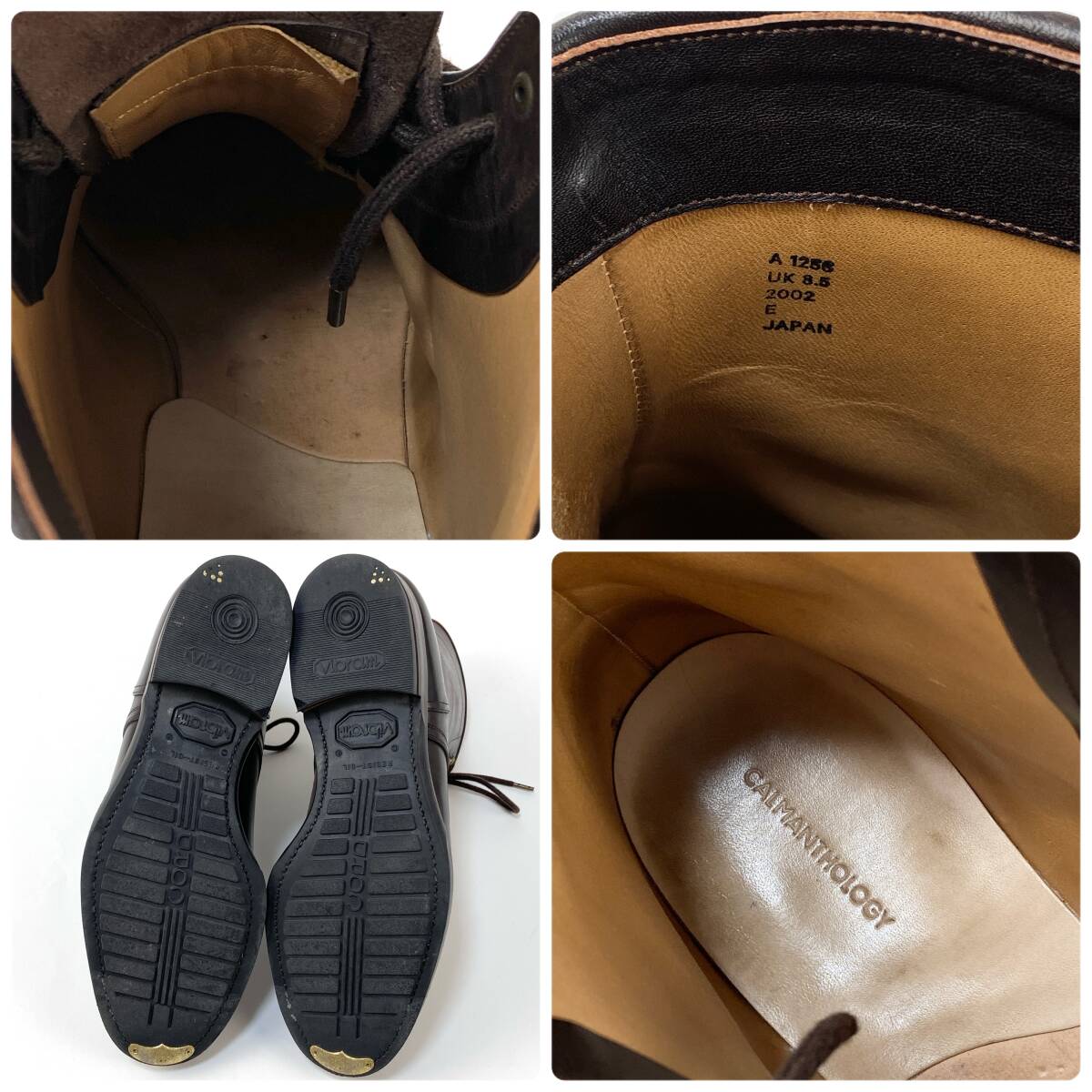 美品 CALMANTHOLOGY / カルマンソロジー MIDDLE OFFICERS BOOTS 美品 CALMANTHOLOGY / カルマンソロジー MIDDLE OFFICERS BOOTS