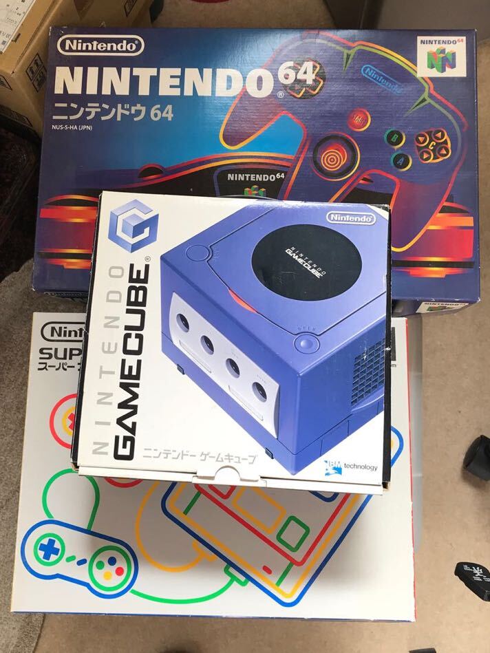 任天堂 Nintendo ゲーム機 3点セット スーパーファミコン 64 ゲームキューブ 中古 長期保管品