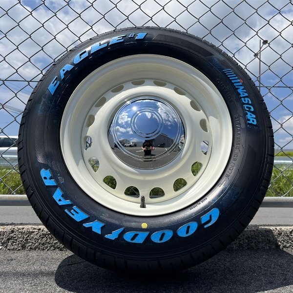 215/65R16C Goodyear Eagle Nascar 200 series Hiace Regius Ace 16 -inch new goods tire wheel set iron chin white letter 