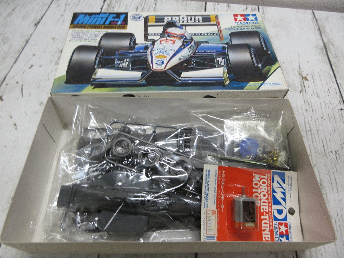 c タミヤ 1/28 ブラウン ティレルホンダ 020 ミニF1シリーズ No.3 プラモデル 現状渡し品 【星見】