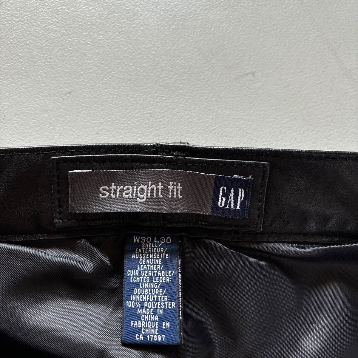 90s OLD GAP leather pants “30×30” “straight fit”90年代 90s OLD GAP leather pants “30×30” “straight fit”90年代