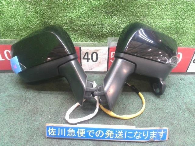 スバル フォレスター 2.0I-L SJ5 左右 サイド ミラー ドアミラー 電動格納 9P ヒーター・ウィンカー付 動作OK 傷・飛石・レンズヒビ有り