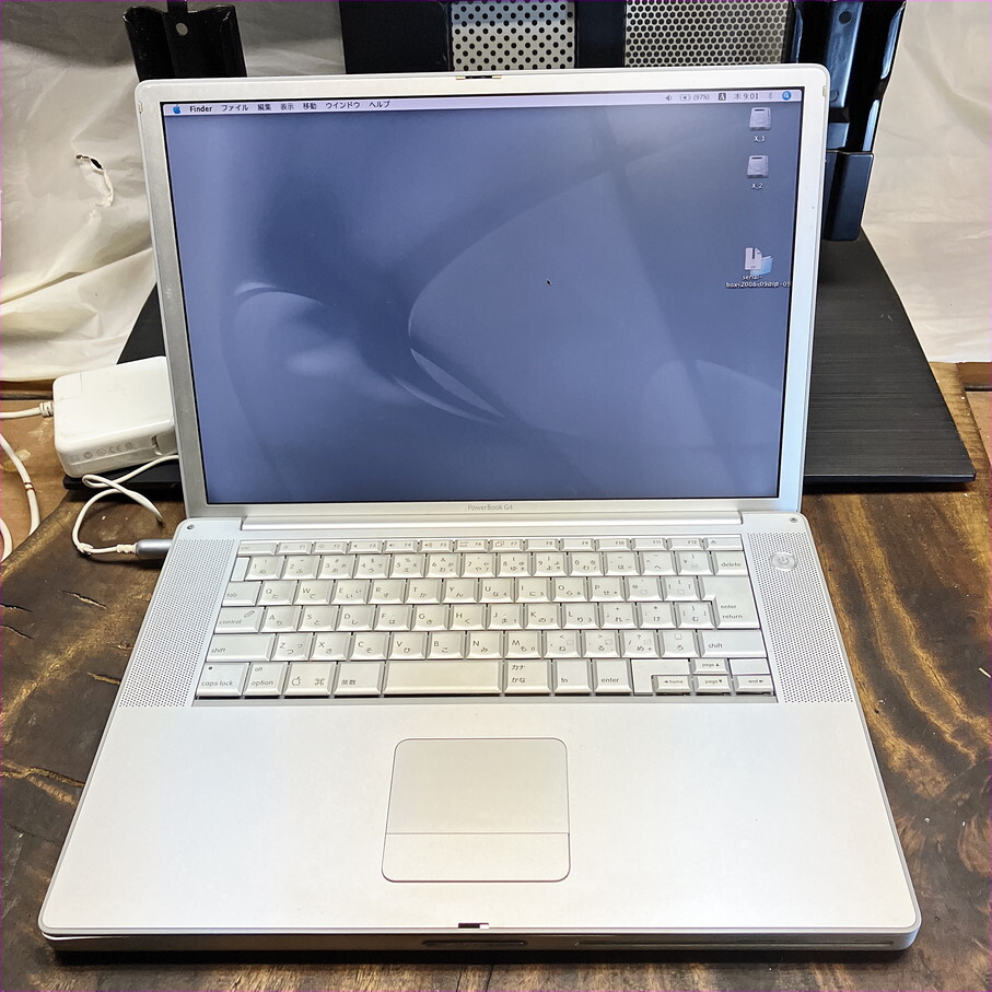 アルミニウム Apple PowerBook G4 1Ghz 512MB 実働品 アルミニウム Apple PowerBook G4 1Ghz 512MB 実働品