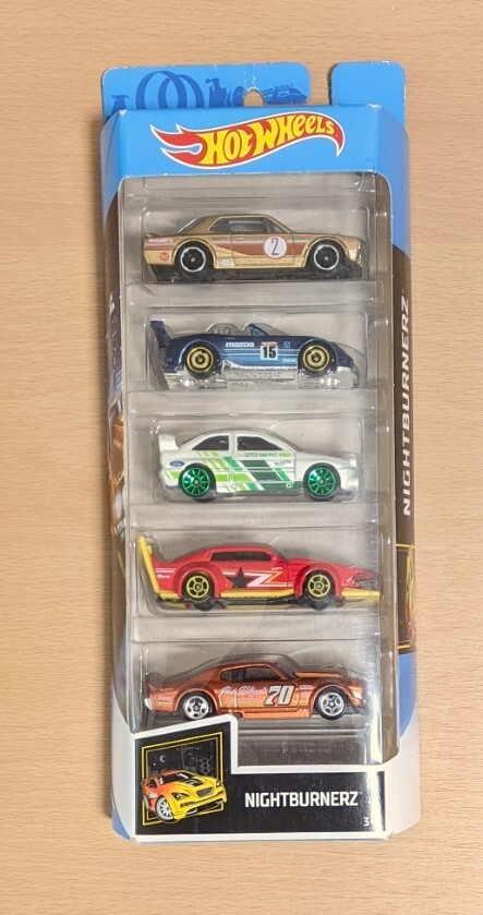 【新品未開封】Hot Wheels ホットウィール 5パック　NIGHTBURNERZ