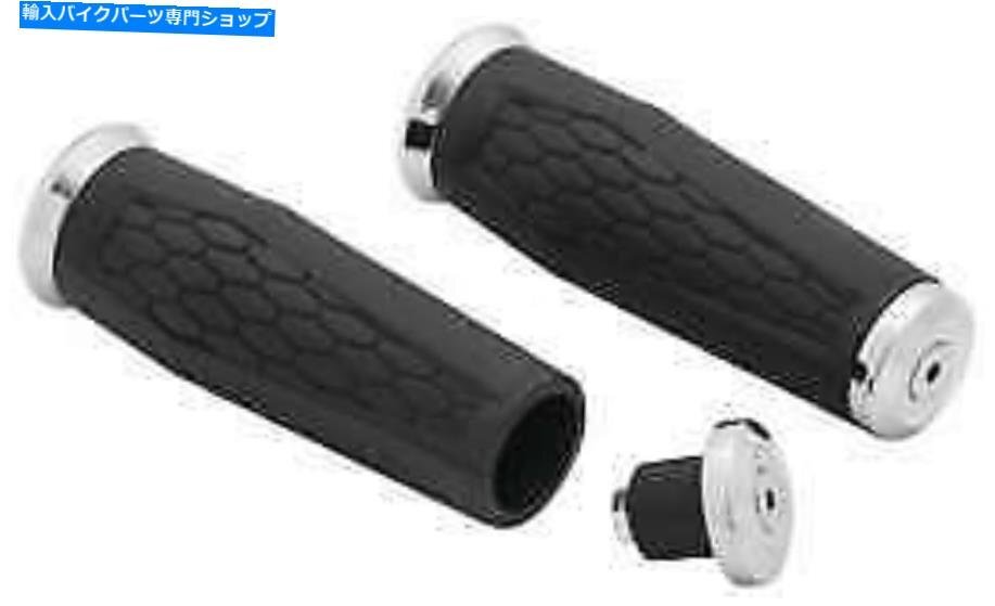 クレキイン1 1ヘクスハンドルバーグリップクロム(5926)Kuryakyn 1 Hex Handlebar Grips Chrome (5926)