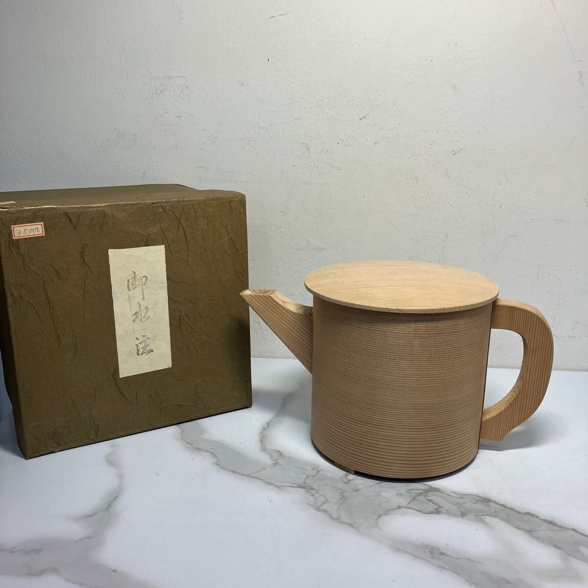K2410-3013 茶道具 御水注 曲げわっぱ 木製 美品 本箱あり 80サイズ K2410-3013 茶道具 御水注 曲げわっぱ 木製 美品 本箱あり 80サイズ
