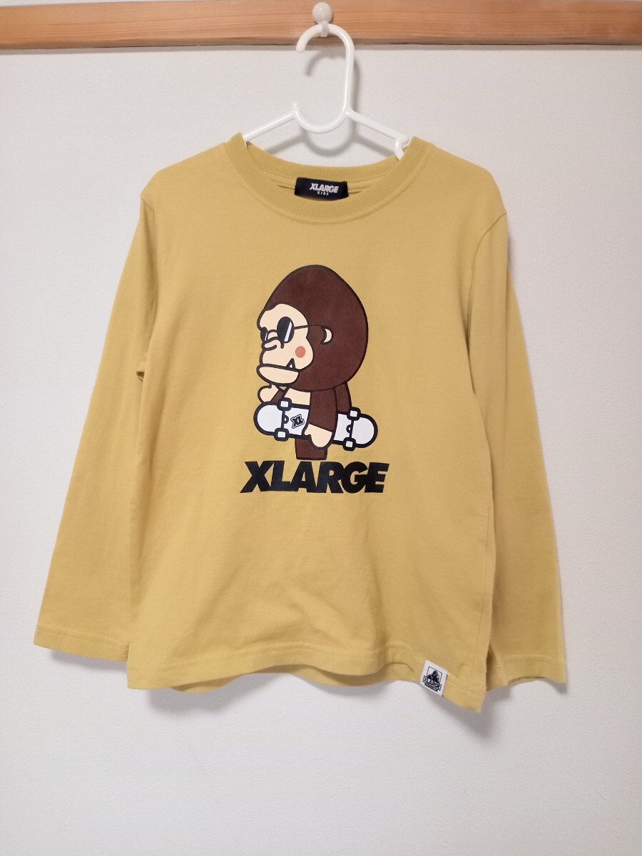 XLARGE KIDS(エクストララージ キッズ)スケート ファニーゴリラ 長袖Tシャツ 120