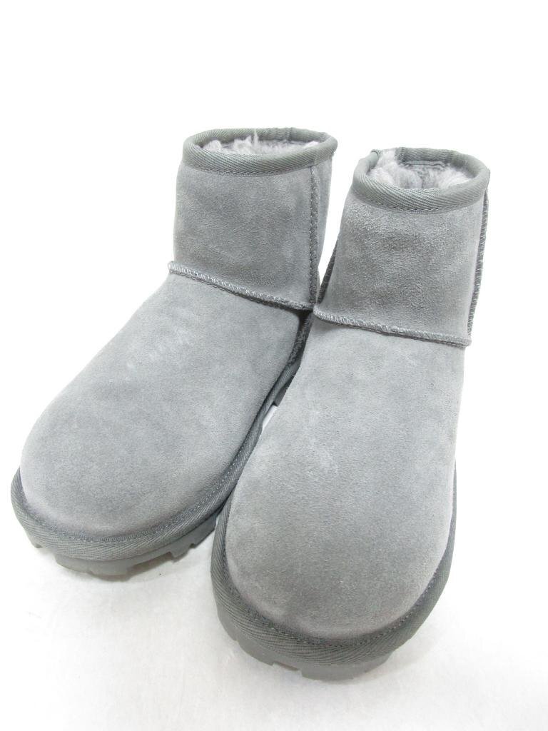 [ including carriage ] UGG UGG boots gray Essential Mini 1115030 Esse n car ru Mini suede super light weight superior durability size5 22.0cm/963258