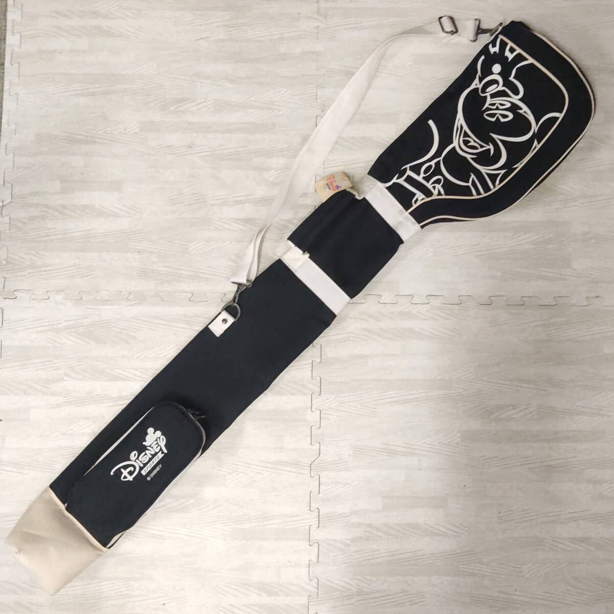未使用タグ付 Disney Sports ～6本収納 ゴルフ クラブケース CCD60 Mickey Mouse 125cm 白黒 ブラック ディズニー ミッキーマウス 送料無料