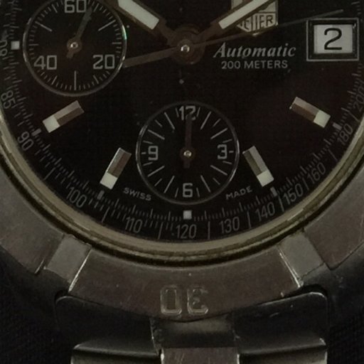 タグホイヤー エクスクルーシブ クロノグラフ 自動巻 腕時計 メンズ デイト ブラック文字盤 稼働品 TAG HEUER