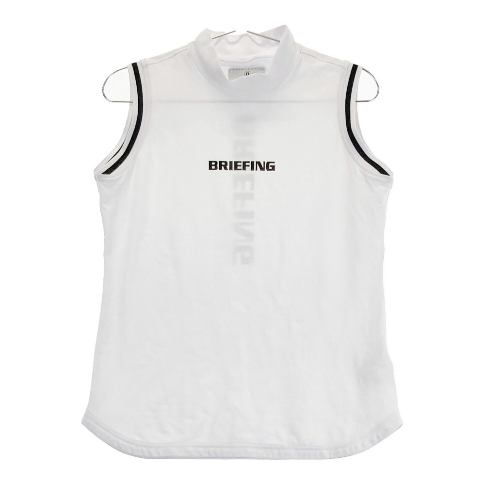 BRIEFING GOLF ブリーフィング 2023年モデル ハイネックノースリーブTシャツ ホワイト系 M [240101273037] ゴルフウェア レディース