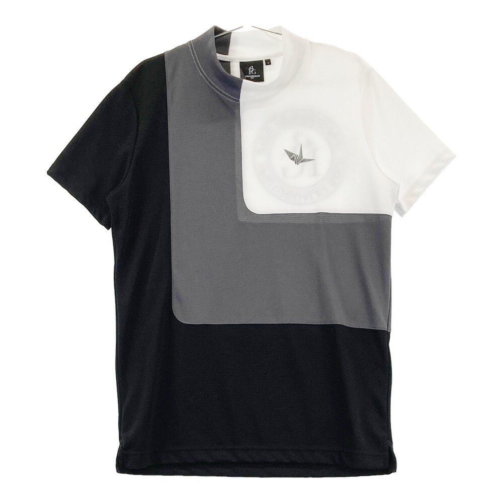 1PIU1UGUALE3 GOLF ハイネック 半袖Tシャツ ブラック系 5 [240101296905] ゴルフウェア メンズ