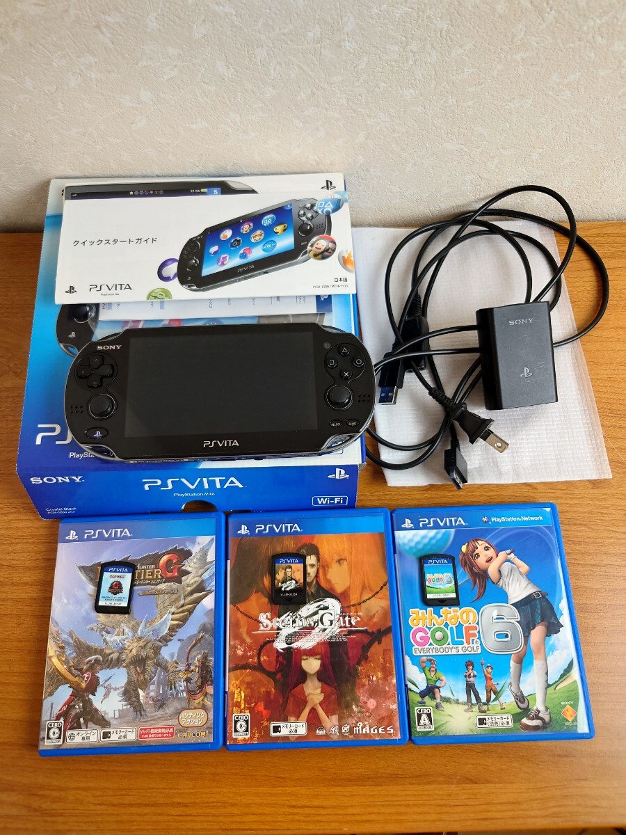 SONY PSVITA PCH-1000〜1100 Wi-Fiモデル 本体 すぐ遊べるセット