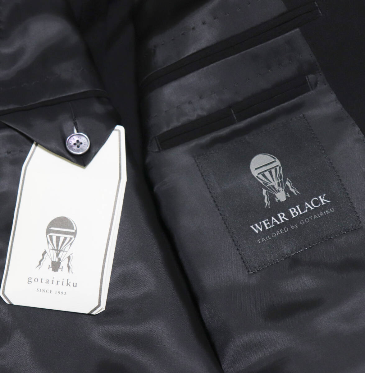 75 900円新品タグ付き【gotairiku 五大陸】WEAR BLACK 毛100 75 900円新品タグ付き【gotairiku 五大陸】WEAR BLACK 毛100