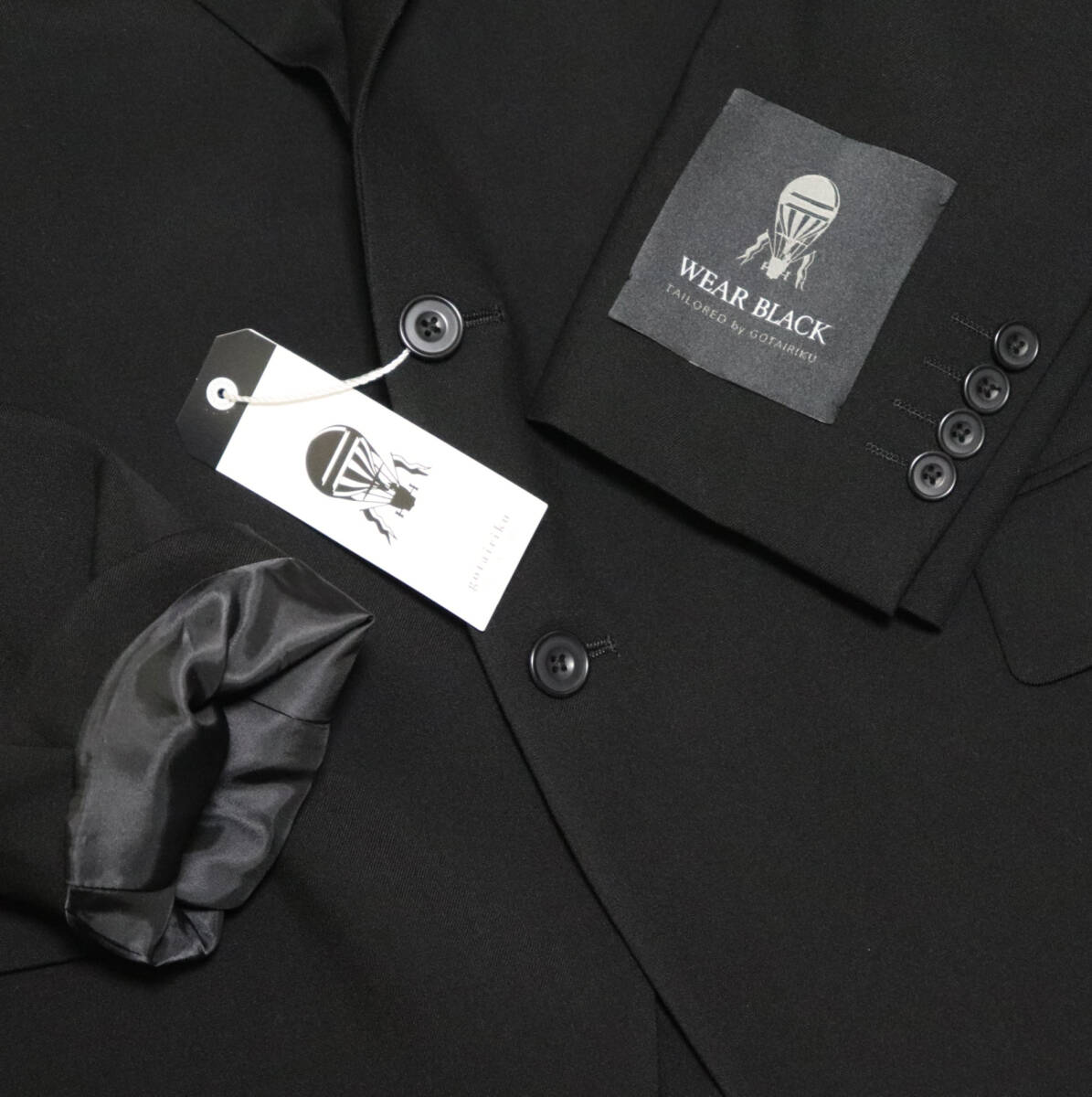75 900円新品タグ付き【gotairiku 五大陸】WEAR BLACK 毛100 75 900円新品タグ付き【gotairiku 五大陸】WEAR BLACK 毛100
