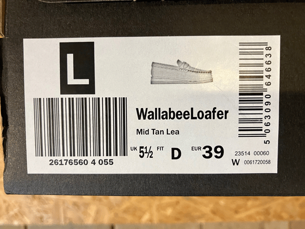 *CLARKS WALLABEE LOAFER /SIZE.UK5.5