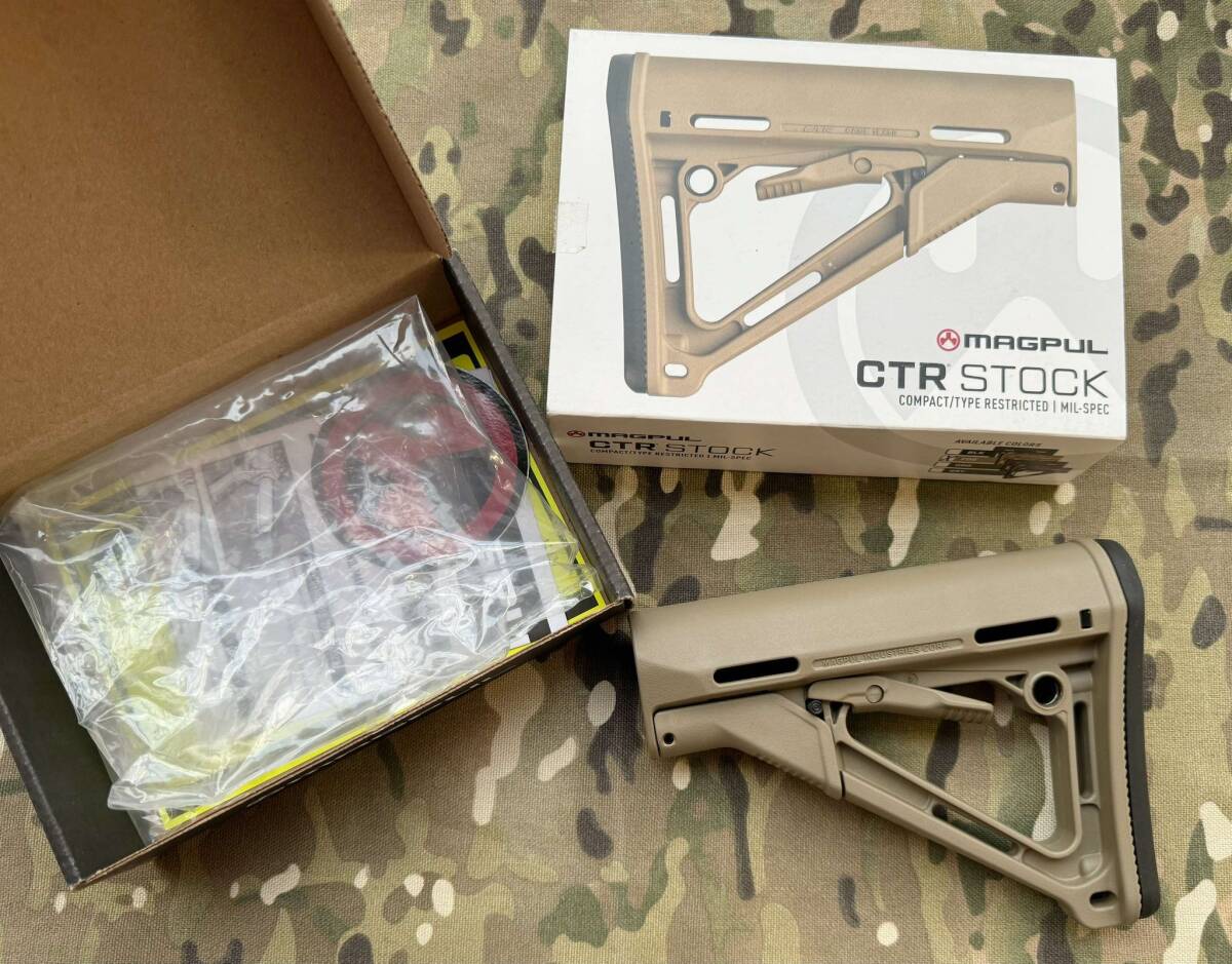 実物 MAGPUL CTR ストック FDE 焼き払い