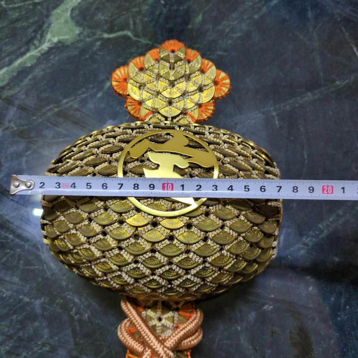 5円玉で作製された打ち出の小槌　ケース付き Yahoo!オークション - 5円玉アート 打ち出の小槌 宝船 縁起物 五円玉