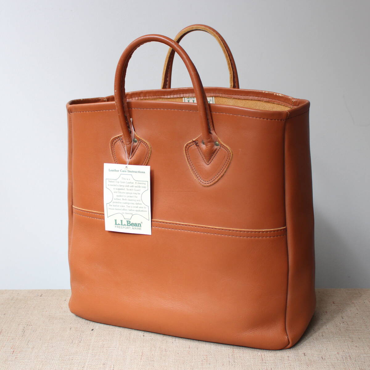 新品デッドストック 1980s L.L.Beanヴィンテージ レザー トート 新品デッドストック 1980s L.L.Beanヴィンテージ レザー トート