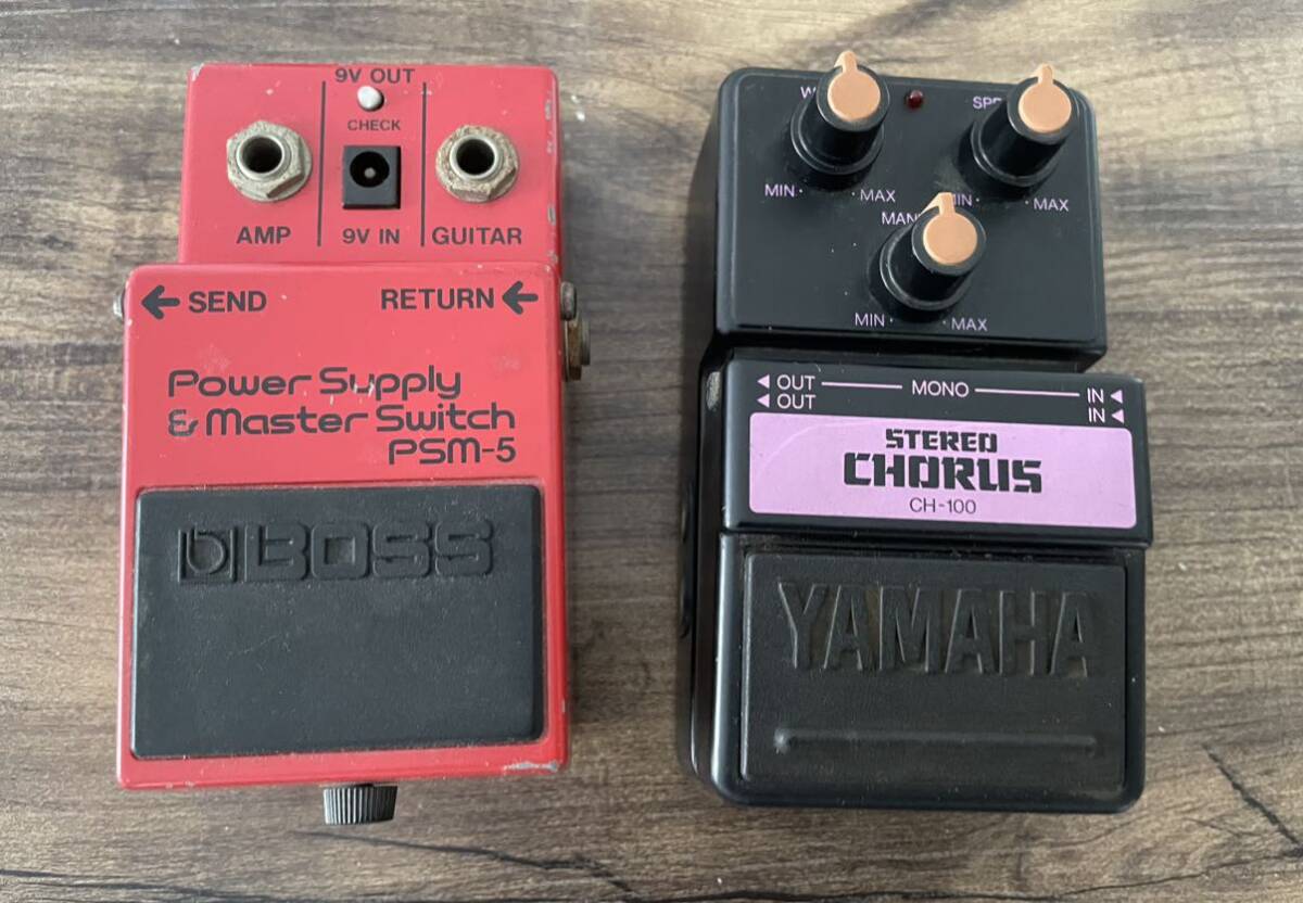 BOSS Power supply YAMAHA stereo chorus 中古　　コーラス　　パワーサプライ　　ジャンク