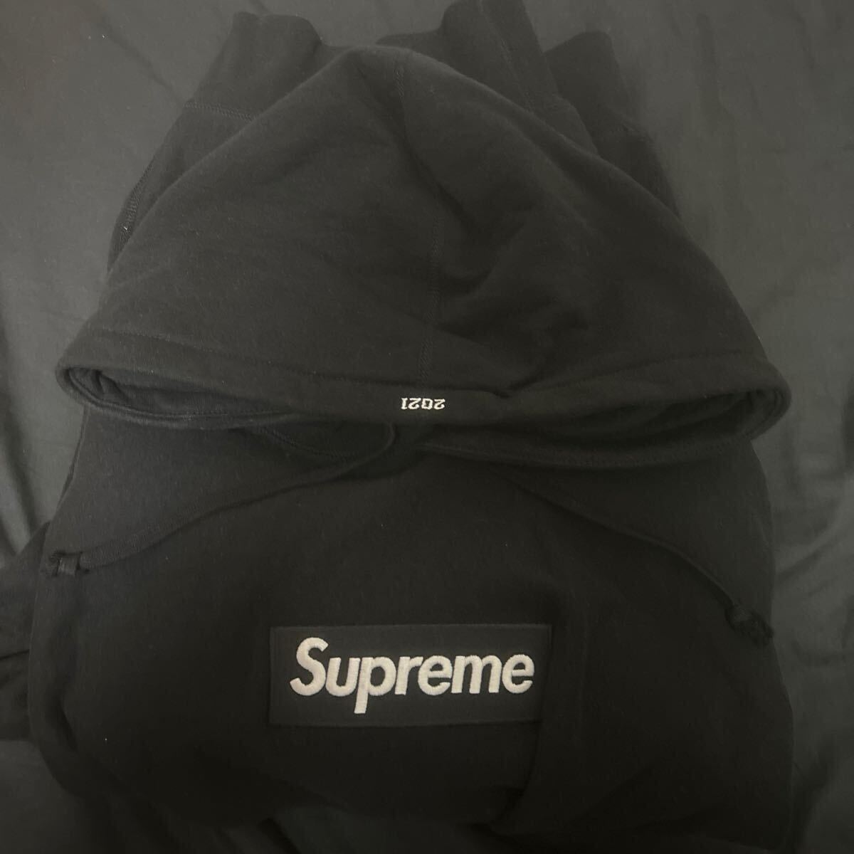 SUPREME シュプリーム 21AW Box Logo Hooded ボックスロゴ プルオーバー スウェット パーカー ブラック