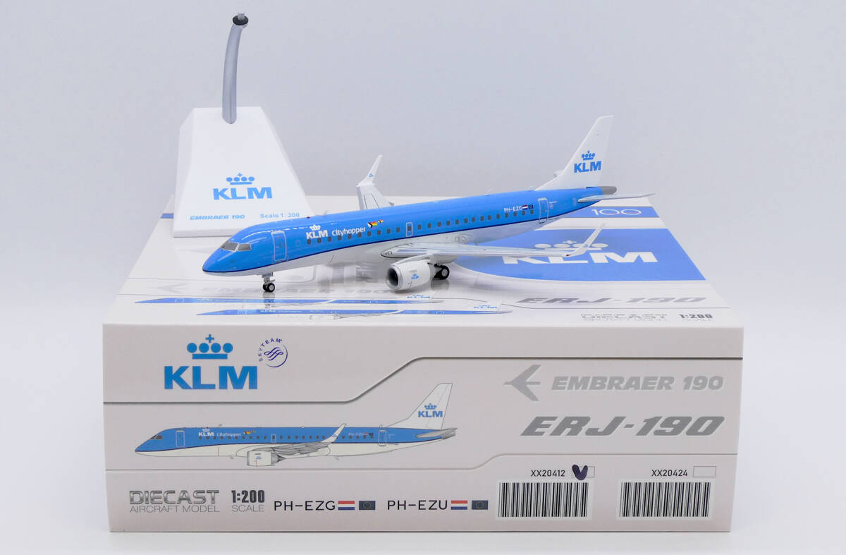 Jcwings KLMシティホッパー ERJ-190 PH-EZG 1/200