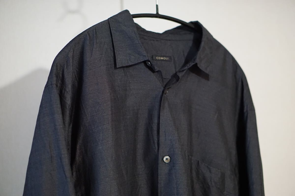 21SS COMOLI 杢シルクシャツ 3 チャコール コモリシャツ|Yahoo 21SS COMOLI 杢シルクシャツ 3 チャコール コモリシャツ|Yahoo
