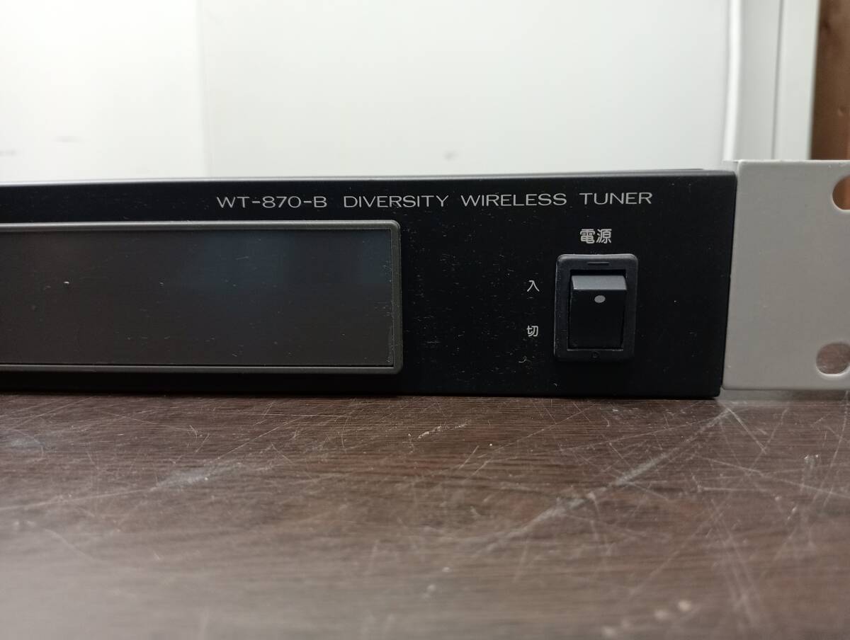 [YPA0274]*Victor WT-870-B DIVERSITY WIRELESS TUNER большой ba City беспроводной тюнер электризация проверка только * б/у 