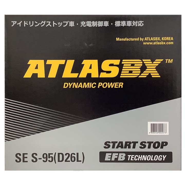 バッテリー マツダ CX-8 3DA-KG2P 平成29年12月～令和5年12月 アイドリングストップ車 標準地/寒冷地仕様車共通 S-95互換品 - SES95D26L
