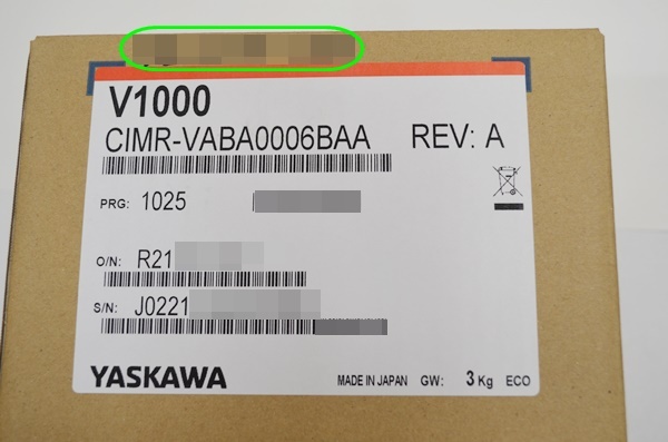 未使用 YASKAWA 安川電機 CIMR-VABA0006BAA インバータ 2022年製 未使用 YASKAWA 安川電機 CIMR-VABA0006BAA インバータ 2022年製