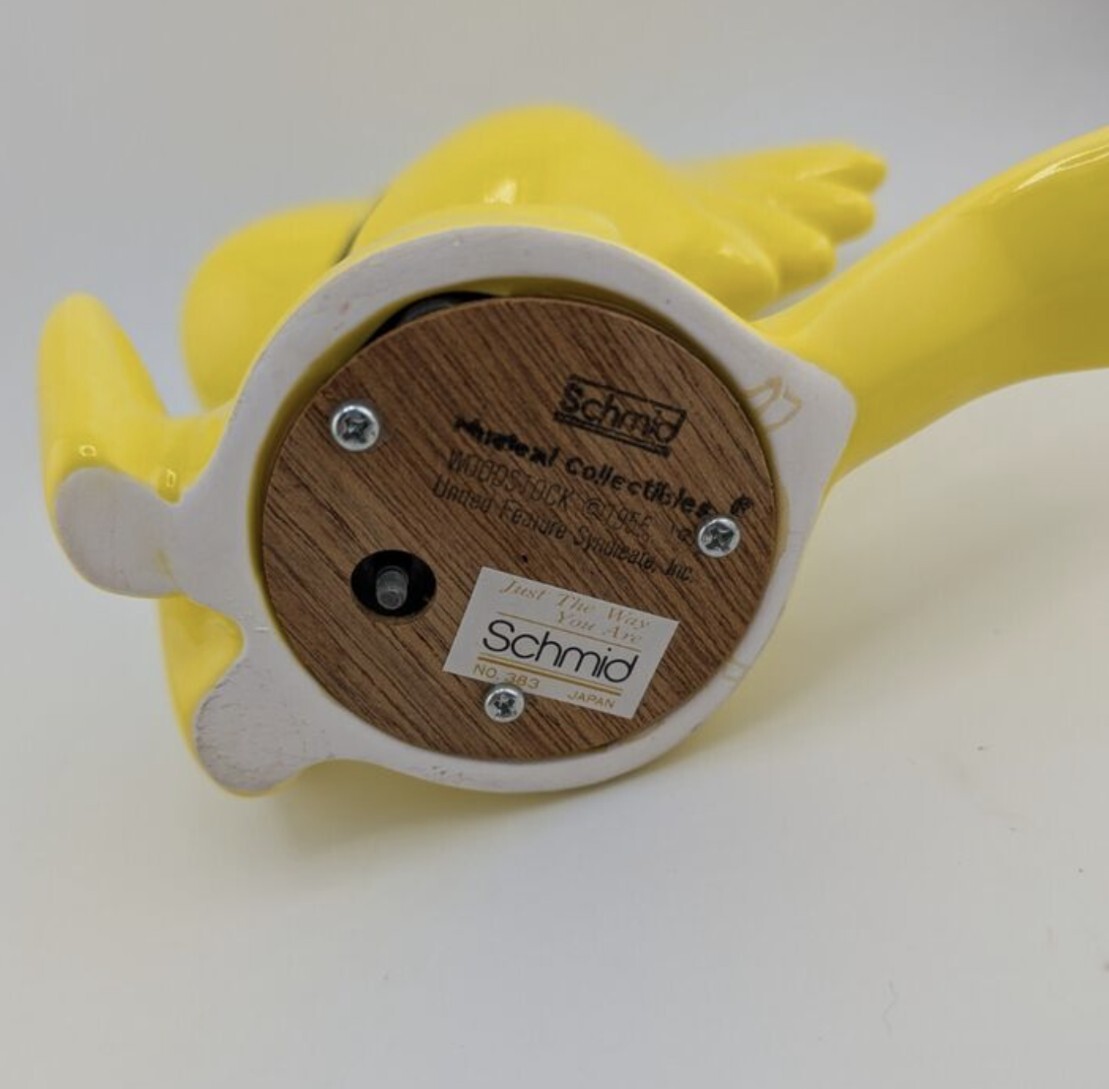 ヴィンテージスヌーピー Schmid オルゴール 陶器製 キャラクター ヴィンテージスヌーピー Schmid オルゴール 陶器製 キャラクター