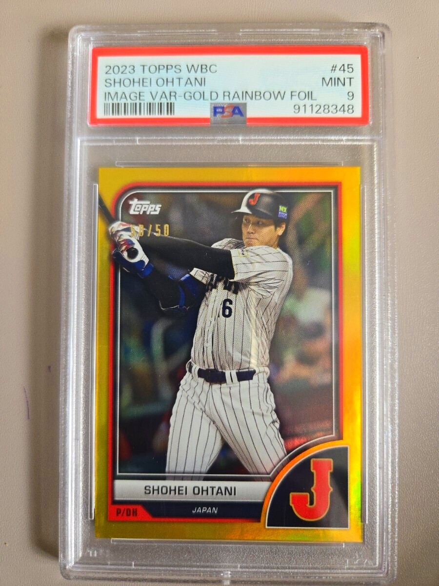 50/50 シリアル! 大谷翔平 侍ジャパン 2023 Topps WBC Gold Rainbow 