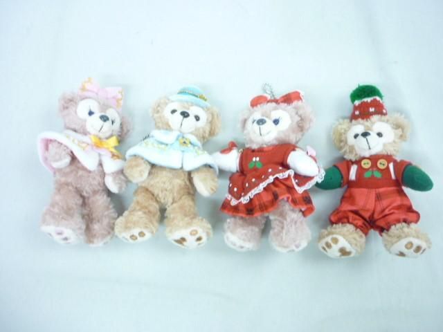 【同梱可】中古品 ディズニー ダッフィー シェリーメイ クリスマス ぬいぐるみバッジ 4点 グッズセット